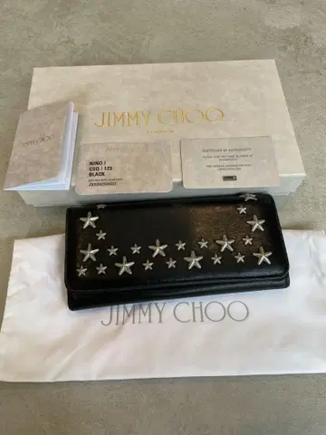 JIMMY CHOO NINO I 블랙 장지갑