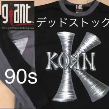 55 데드스톡 KORN 콘 1998년 제작 빈티지 롱티셔츠