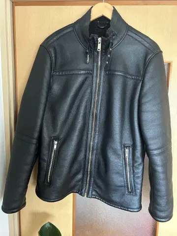 ZARA MAN 블랙 라이더 자켓 EUR L