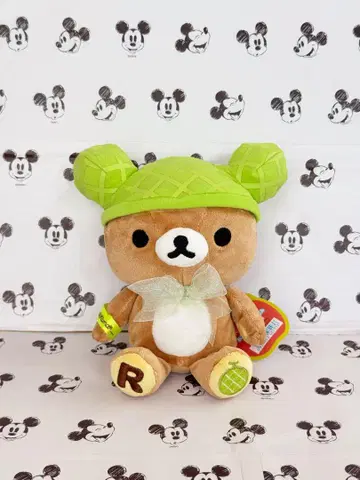 리락쿠마 후르츠 시리즈 로손 한정판 멜론 봉제 인형