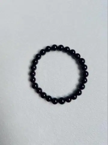 검은색 비즈 브레이슬릿 약 7.5cm