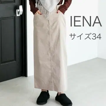 IENA 얇은 콜 스커트 아이보리 34