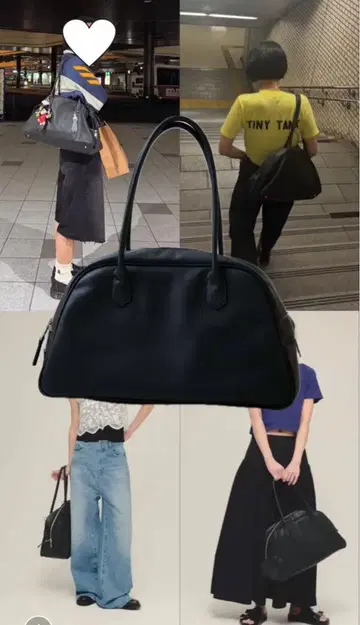 eL jeanasis 라지 보스턴 백 블랙 여성용 jeanasis