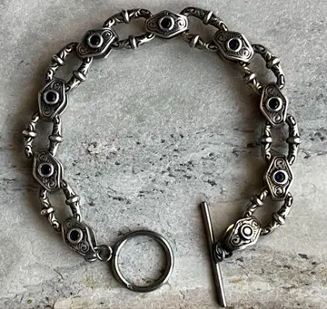 빈티지 VINTAG 실버 앤티크 체인 브레이슬릿