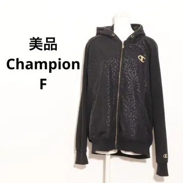 새상품급 Champion 후드티 F 긴팔 레오파드 마사토 모델 여성용