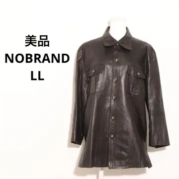 신품 NOBRAND 아우터 가죽 재킷 LL 사이즈 브라운 여성용