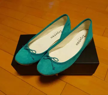 미품 Repetto 레 터키즈 블루 37