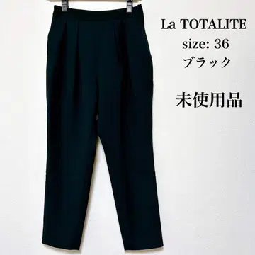 La TOTALITE 라 토탈리테 블랙 테이퍼드 팬츠 슬랙스