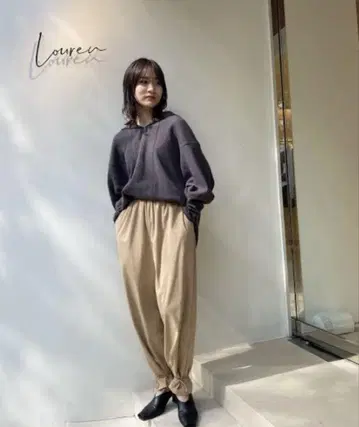 로렌 스웨이드 모양 팬츠
