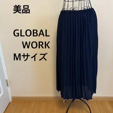 [새상품급] GLOBAL WORK/스커트/네이비/네이비/무지/심플