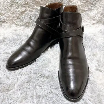 REGAL/리갈 26.0cm 가죽 조퍼 부츠 숏 부츠 검정