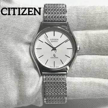 CITIZEN 쿼츠 CRYSTRON 작동 신축 벨트 남성용 손목시계