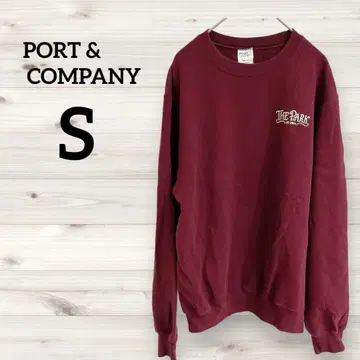 새상품급 PORT & COMPANY [ S ] 맨투맨 버건디 속기모