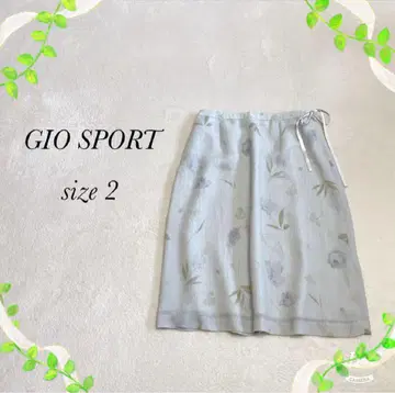 [일본제] GIO SPORT(2) 지오스포츠 타이트 스커트 지퍼 꽃무늬