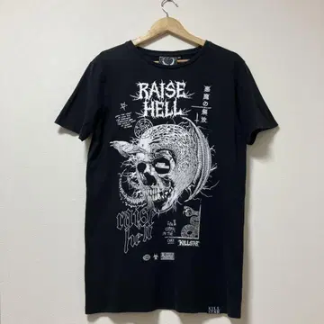 KILLSTAR 킬스타 블랙 스컬 록 티셔츠