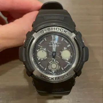 G-SHOCK 블랙 AWG100 남성용 손목시계
