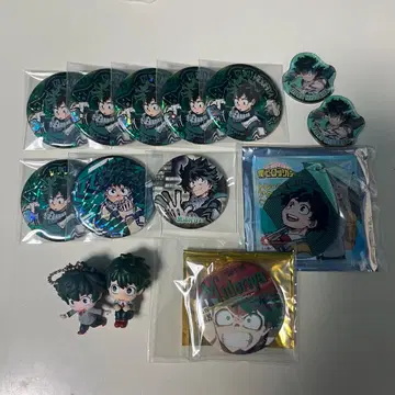 나의 히어로 아카데미아 히로아카 미도리야 이즈쿠 캔 배지 가챠가챠 키링