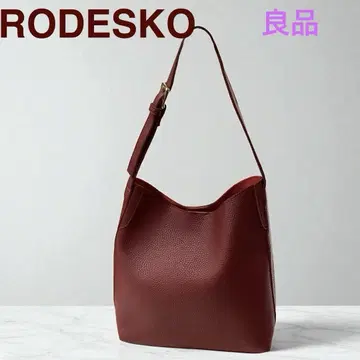 [로데스코] 원 숄더 가죽 백 와인 레드 [RODESKO] 고품질