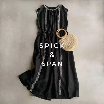 Spick&Span 자수 롱 원피스 린넨 혼방