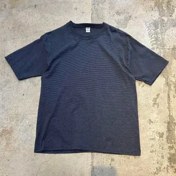 새상품 Cal Cru 칼크루 보더 T셔츠 미국제 NAVY XL