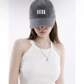 이례적인 세탁으로 인한 손상 캡 챠콜 그레이