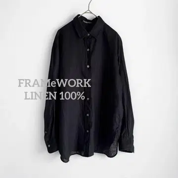 1376 FRAMeWORK 프레임워크 프렌치 린넨 레귤러 카라 셔츠