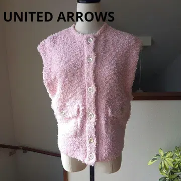 미품 UNITED ARROWS 슬래브 니트 베스트