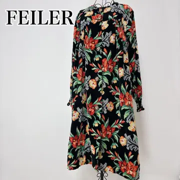 [새상품급] FEILER 페일러 가운 룸웨어 코트 꽃무늬