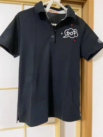 CASTELBAJAC 블랙 피케 셔츠 40