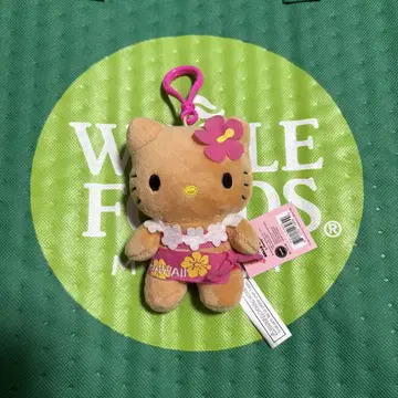 일광욕 키티 하와이 히비스커스 키링