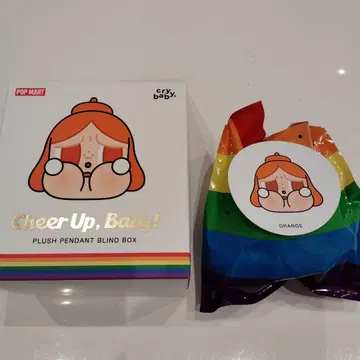 POPMART crybaby ORANGE 마스코트 키링 미사용 새상품