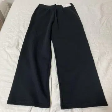 UNIQLO 드라이 맨투맨 와이드 팬츠 M 블랙