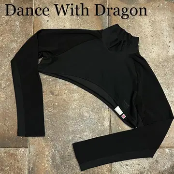 Dance With Dragon 긴팔 모크넥 이너 블랙