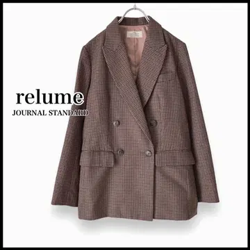 JOURNAL STANDARD relume 체크 더블 재킷 36