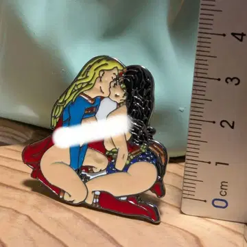 원더우먼 슈퍼걸 핀스 미국 잡화 브로치