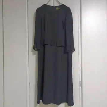 도쿄 소와르 블랙 포멀 원피스 프릴 11 L