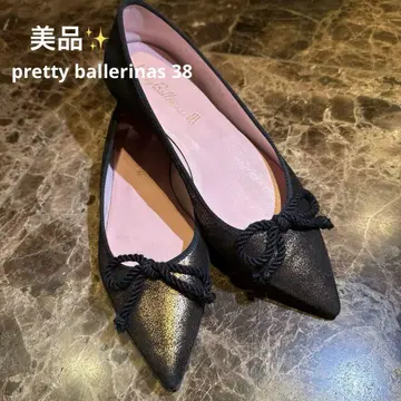 프리티 발레리나 Pretty Ballerinas 38 블랙 플랫 슈즈