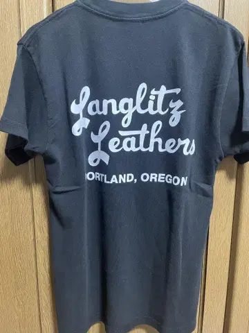 미사용 Langlitz Leathers 라리츠 레더 T셔츠 미국제