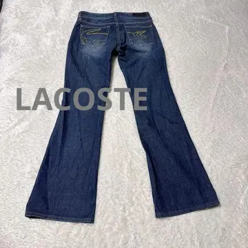 라코스테 부츠컷 데님 빅 자수 악어 포켓 L 사이즈