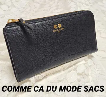 COMME CA DU MODE SACS L자 지퍼 장지갑 블랙