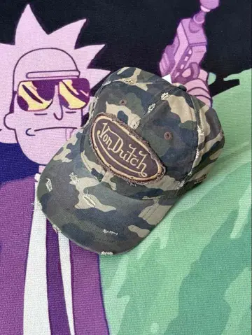 Von Dutch 본다치 캡 모자 햇 카모플라주 데미지 카모플라쥬