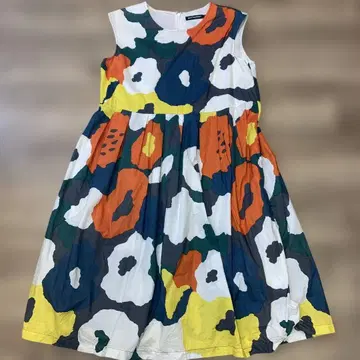 marimekko 꽃무늬 슬리브리스 원피스 36