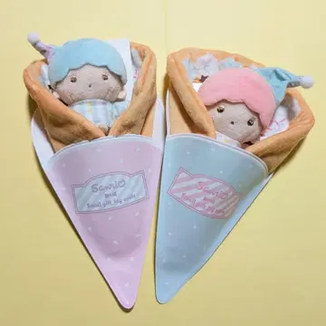 키키라라 리틀 트윈 스타즈 선택해 크레페 인형 플러시 토이 산리오