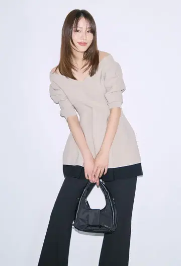 [미사용 새상품] 프레이 아이디 페플럼 니트 셋업