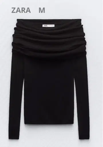ZARA 오프숄더 니트 톱
