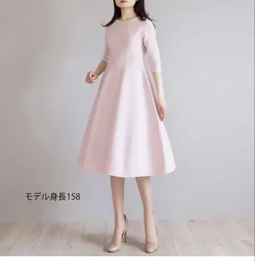 Jolie Mignon 홀가먼트 7부 소매 원피스