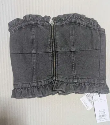 EVRIS 그레이 데님 비스체 프리 사이즈