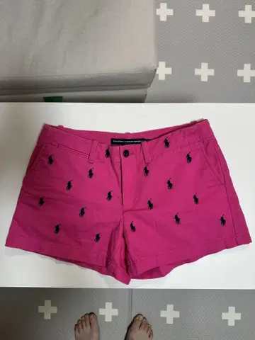 미사용품 Ralph Lauren Sport 핑크 단축 바지