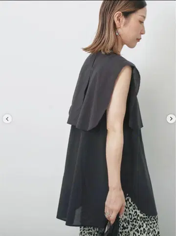 블라우스 블랙 면 100%