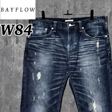 [새상품급] BAYFLOW 베이플로우 스키니 데님 데미지 가공 스트레치